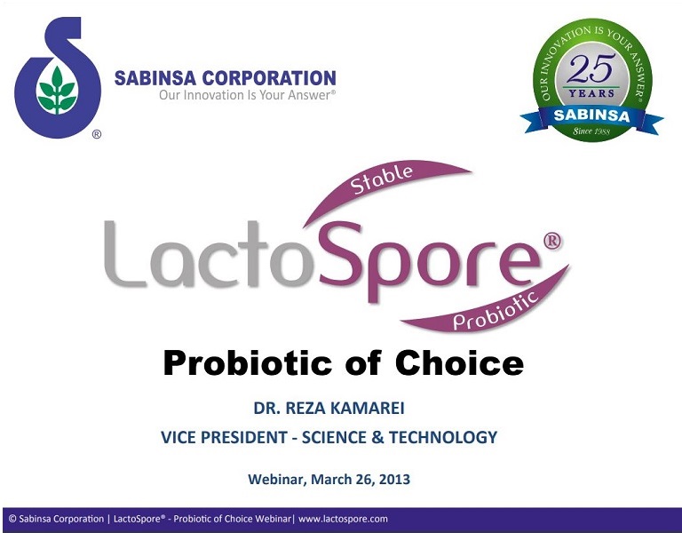 LactoSpore® – Probiotic of Choice
